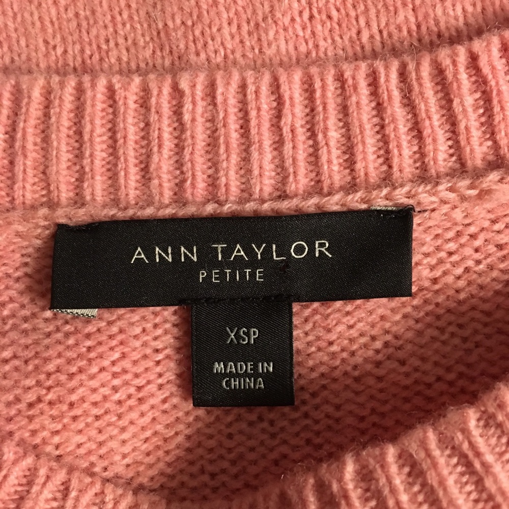 Ann Taylor pink wool and cashmere sweater - Picture 4 of 5